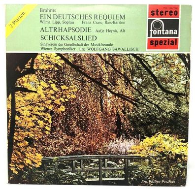 Vinyl 2 LP-Set 12" Fontana 700 198/199 - Brahms Ein deutsches Requiem (P2)