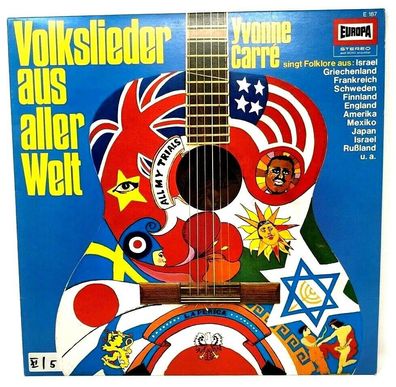 12" Vinyl LP EUROPA E 187 - Volkslieder aus aller Welt - Yvonne Carré (P6)
