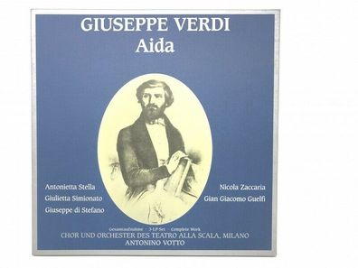 Box Set mit 3x 12" LP Vinyl - Giuseppe Verdi AIDA - Chor Theatre alla Scala – Mi