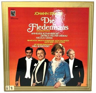 2 LP-Set - 12" Vinyl - Johann Strauss - Die Fledermaus Gesamtaufnahme - 27400-1