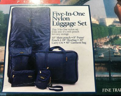 Nylon Luggage Set / Nylon Taschen Set - 5 in one Bon Voyage Originalverpack (119