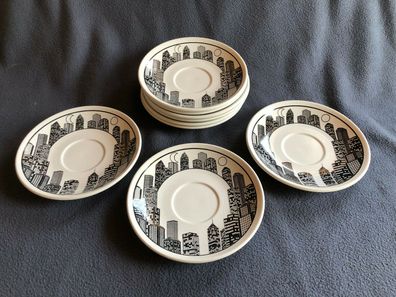 12x Untertasse Staffordshire Tableware England Ø 15,36 cm (105)