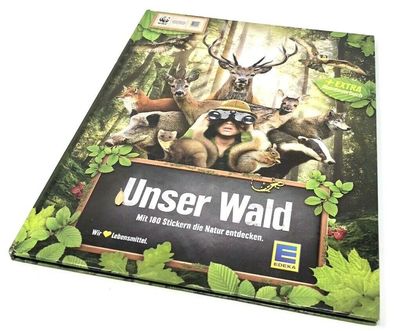 EDEKA WWF Stickeralbum - Unser Wald - komplett gefüllt mit allen Stickern (56)