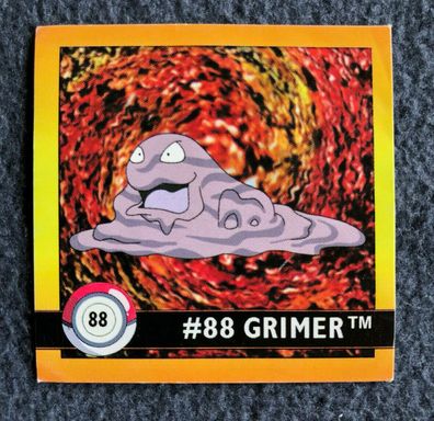 Pokémon Sticker GRIMER / Tadmorv #88 English Card Artbox (K)