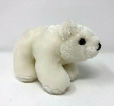 Plüschtier Eisbär stehend in weiß ca. 14 cm lang und ca. 9,5 cm hoch (121)