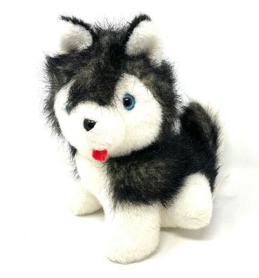 Plüschtier Schmuse Hund Husky von Play Makers ca. 20 cm groß Stofftier (258)