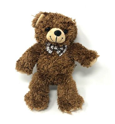 Plüsch Teddybär mit Schleife braun ca. 22 cm groß (W19)