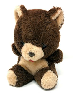 Plüsch Teddybär braun sitzend ca. 19 cm groß (10)