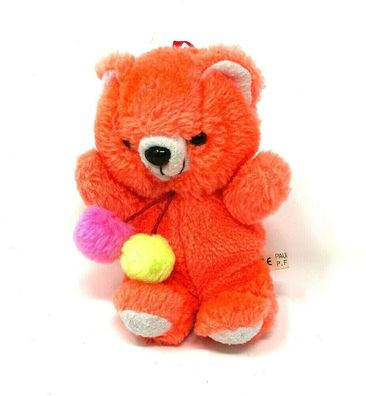Plüschtier Bär Stofftier Teddy stehend ca. 16 cm groß orange (98)