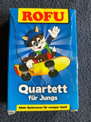 ROFU Quartett für Jungs - 52 Karten - 2-6 Spieler (163)