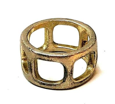 Silberfarbener Ring matt - Ø ca. 1,8 cm (innen) (K)