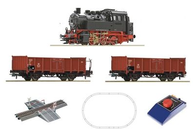 Roco 51160 Analog Start Set: Dampflokomotive BR 80 mit Güterzug