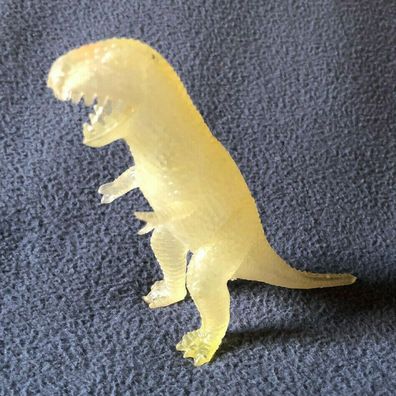Dinosaurier Figur durchsichtig ca. 9 cm groß Gummi Figur (61)