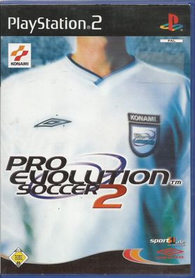Pro Evolution Soccer 2 (Sony PlayStation 2, 2003, DVD-Box) Zustand akzeptabel