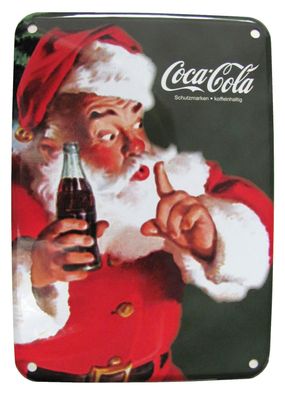 Coca Cola - Blechpostkarte mit Briefumschlag - 15 x 10,5 cm - Motiv 2