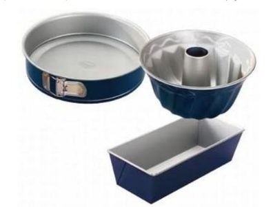 Dr. Oetker Backformen-Set, 3-tlg. Gugelhupfform, Kastenform, Springform