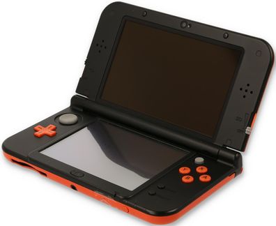 New Nintendo 3DS XL Konsole in Orange / Schwarz mit Ladekabel #53A + 3DS Spiel ...