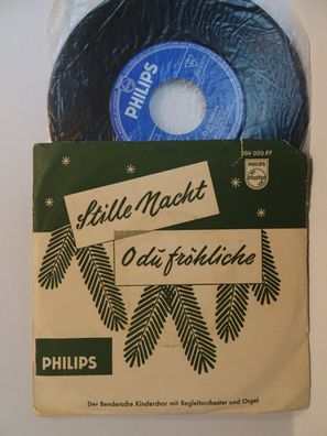 7" Single Philips 384009PF Stille Nacht O Du Fröhliche Bendersche Kinderchor
