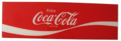 Coca Cola - Reklameschild - 65,5 x 20,6 x 0,4 cm
