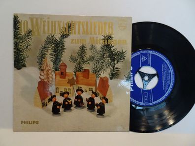 7" Single Philips 423263PE 10 Weihnachtslieder zum Mitsingen Konrad Amberg