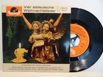 7" Single Polydor 21305EPH Vier altdeutsche Weihnachtslieder Kinderchor Erich Bender