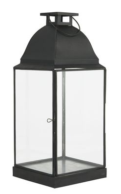 Laterne Windlicht Kerzenhalter H 49cm Metall Glas Ib Laursen 0853-25