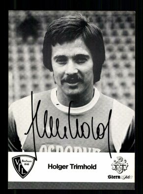 Holger Trimhold Autogrammkarte VfL Bochum 1978-79 Original Signiert