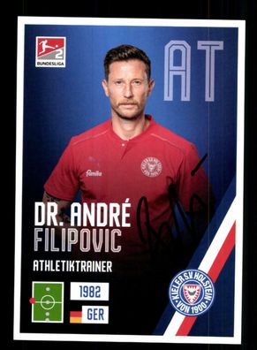 Andre Filipovic Autogrammkarte Holstein Kiel 2021-22 Original Signiert