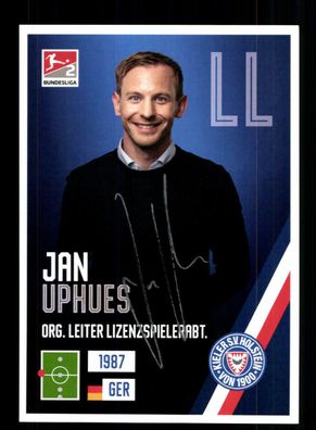 Jan Uphues Autogrammkarte Holstein Kiel 2021-22 Original Signiert