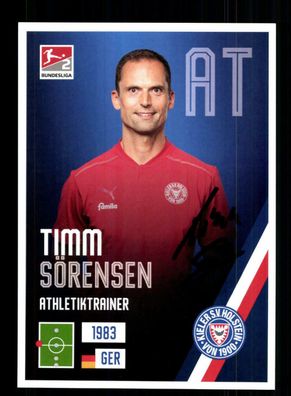 Timm Sörensen Autogrammkarte Holstein Kiel 2021-22 Original Signiert
