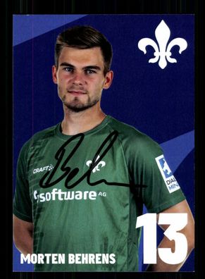Morten Behrens Autogrammkarte SV Darmstadt 98 2021-22 Original Signiert