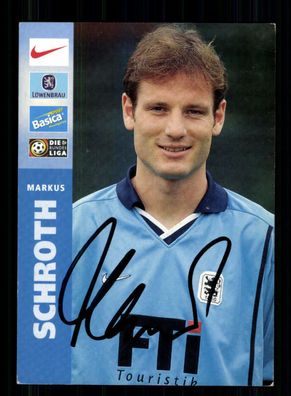 Markus Schroth Autogrammkarte TSV 1860 München 1999-00 Original Signiert
