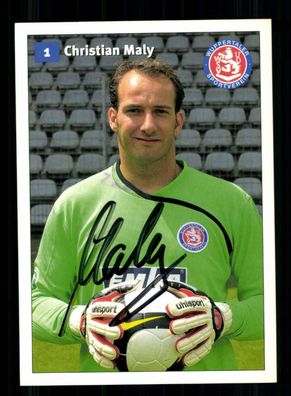 Christian Maly Autogrammkarte Wuppertaler SV 2008-09 Original Signiert