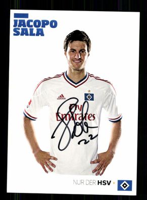 Jacopo Sala Autogrammkarte Hamburger SV 2011-12 Original Signiert