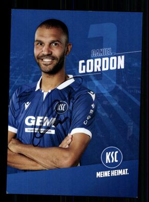 Daniel Gordon Autogrammkarte Karlsruher SC 2021-22 Original Signiert