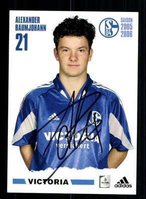 Alexander Baumjohann Autogrammkarte FC Schalke 04 2005-06 Original Signiert
