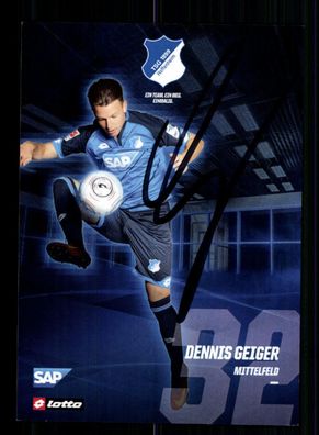 Dennis Geiger Autogrammkarte TSG Hoffenheim 2016-17 Original Signiert