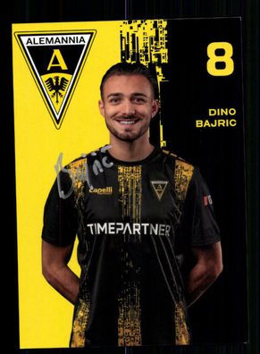Dino Bajric Autogrammkarte Alemannia Aachen 2021-22 Original Signiert