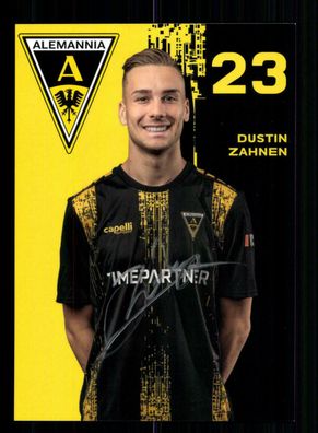 Dustin Zahnen Autogrammkarte Alemannia Aachen 2021-22 Original Signiert