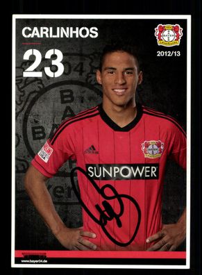 Carlinhos Autogrammkarte Bayer Leverkusen 2012-13 1. Karte Original Signiert