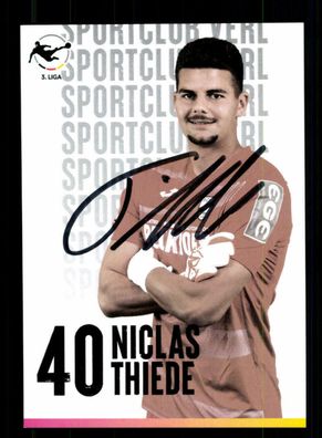 Nicolas Thiede Autogrammkarte SC Verl 2021-22 Original Signiert
