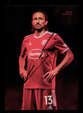 Adam Bodzek Autogrammkarte Fortuna Düsseldorf 2021-22 Original Signiert