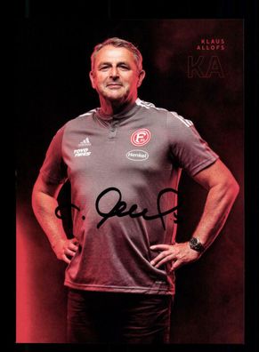 Klaus Allofs Autogrammkarte Fortuna Düsseldorf 2021-22 Original Signiert