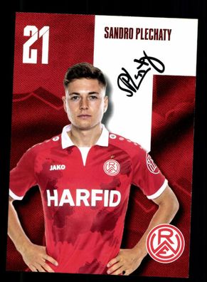 Sandro Plechaty Autogrammkarte Rot Weiss Essen 2021-22 Original Signiert