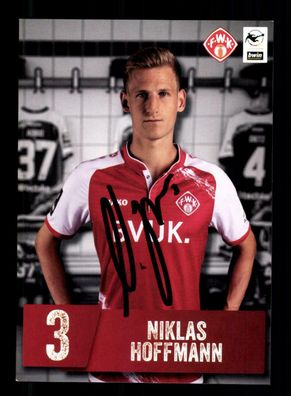 Niklas Hoffmann Autogrammkarte Würzburger Kickers 2021-22 Original Signiert