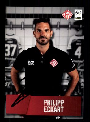 Philipp Eckart Autogrammkarte Würzburger Kickers 2021-22 Original Signiert