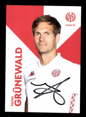 Jonas Grünwald Autogrammkarte FSV Mainz 05 2021-22 Original Signiert