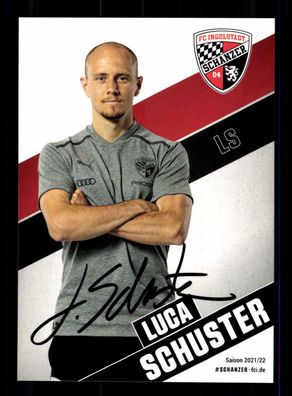 Luca Schuster Autogrammkarte FC Ingolstadt 2021-22 Original Signiert