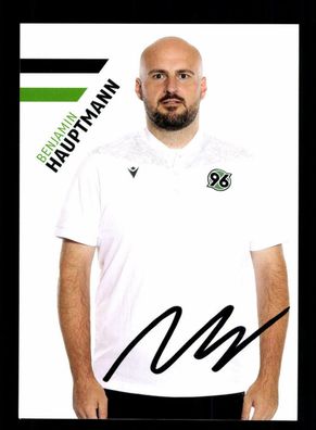 Benjamin Hauptmann Autogrammkarte Hannover 96 2021-22 Original Signiert