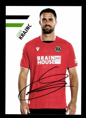 Luca Kranjnc Autogrammkarte Hannover 96 2021-22 Original Signiert